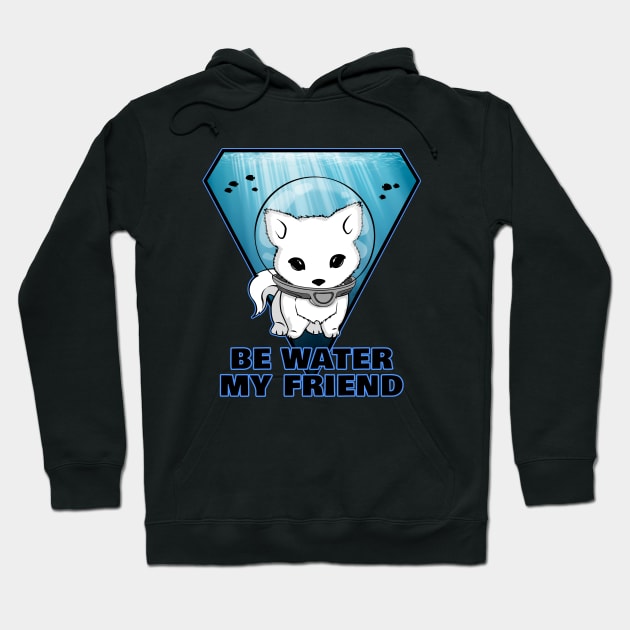 Be Water my Friend Hoodie by NicGrayTees